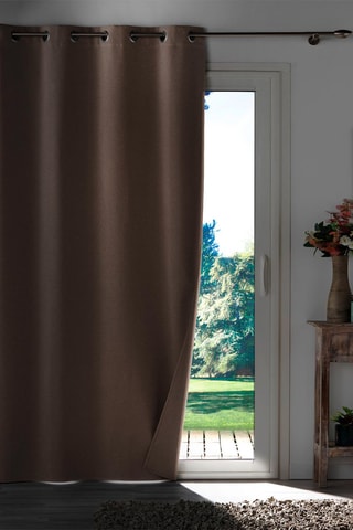 Rideau Occultant - Marron - 135 x 260 cm