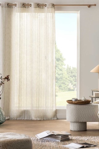Rideau Zaho - Beige - 140 x 260 cm