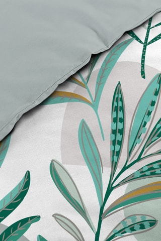 Conjunto de edredão Louna - Branco e verde
