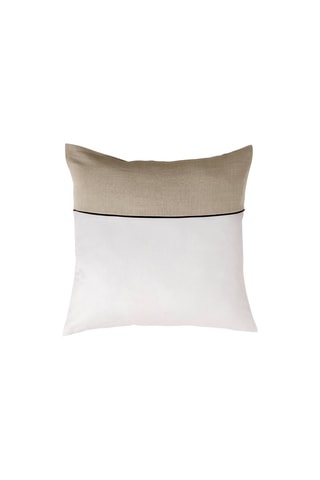 Parure de couette en coton 57 fils/cm² Gabrielle - Naturel