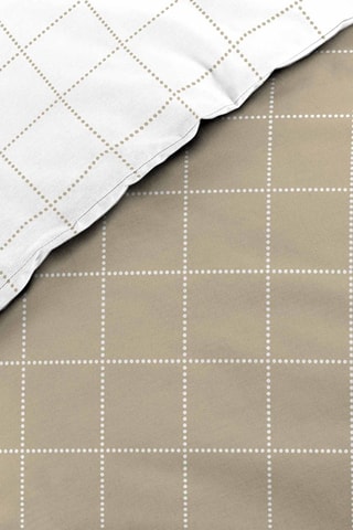 Parure de couette en coton 57 fils/cm² Cadria - Naturel et beige