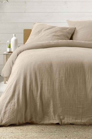 Conjunto de edredão Angelia 57 fios/cm²- Bege