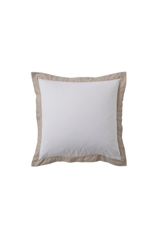Parure de couette en coton - 57 fils/cm² Lauraline - Ecru