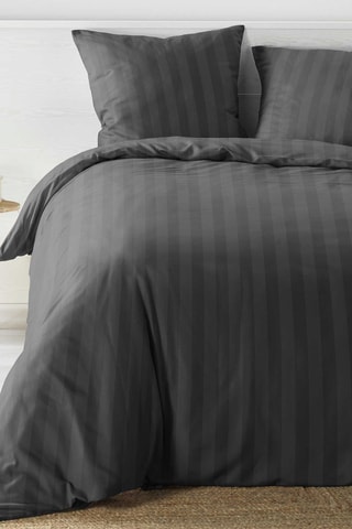 Parure de couette Cleo Microfibre Unie - Anthracite