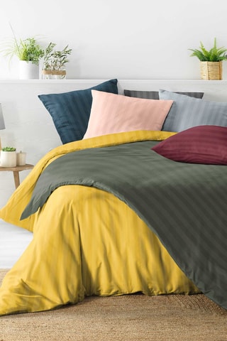 Parure de couette Cleo Microfibre Unie - Anthracite