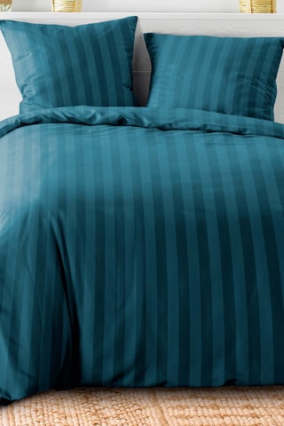 Parure de couette Cleo Microfibre Unie - Bleu nuit