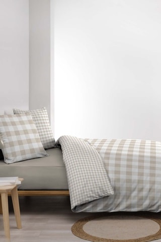 Conjunto de edredão em algodão 57 fios/cm² - Natural