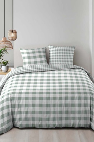 Conjunto de edredão em algodão 57 fios/cm² - Sálvia