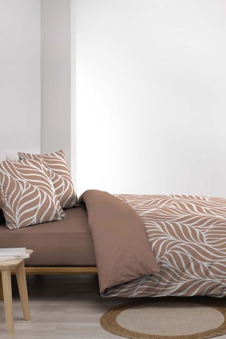 Conjunto de edredão em algodão 57 fios/cm² - Mocha