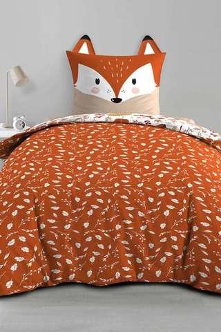 Parure de couette en coton 42 fils/cm² Roxy2 - Orange