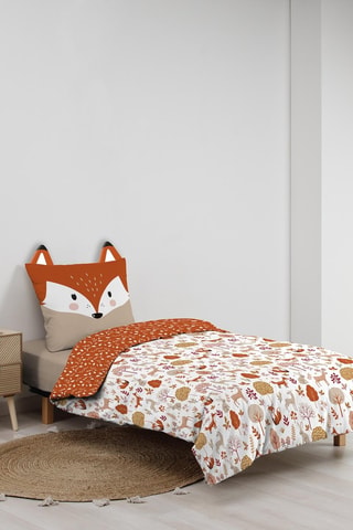 Parure de couette en coton 42 fils/cm² Roxy2 - Orange