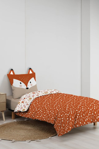Parure de couette en coton 42 fils/cm² Roxy2 - Orange