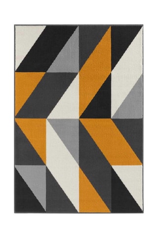 Tapis Scorpio - Anthracite et moutarde