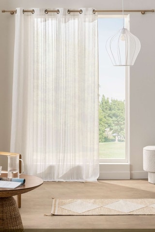 Voilage Zaho - Blanc - 140 x 260 cm