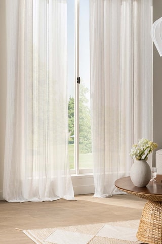 Voilage Zaho - Blanc - 140 x 260 cm