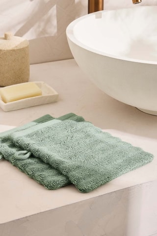 2 gants de toilette Maya - Vert