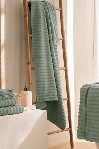 2 gants de toilette Maya - Vert