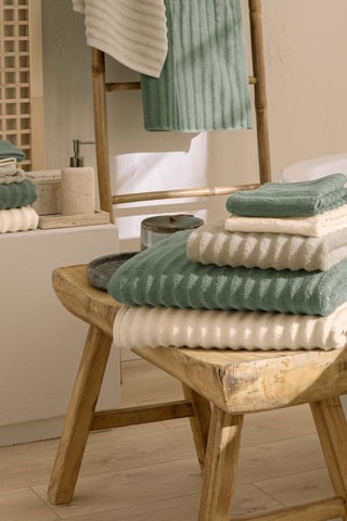 2 gants de toilette Maya - Vert