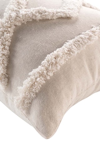 Coussin déhoussable Safira - Beige - 30 x 50 cm
