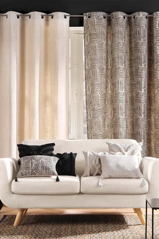 Coussin déhoussable Safira - Beige - 30 x 50 cm