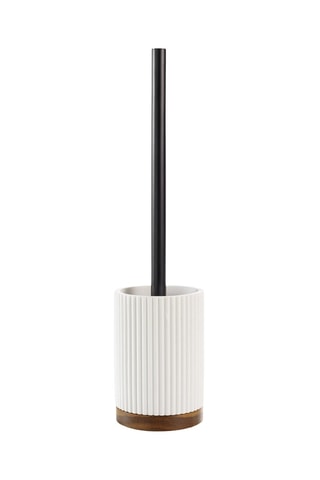 Brosse WC Niagara - Blanc et naturel
