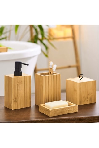 Brosse WC en bambou Hanoi - 10 x 10 x 34,5 cm