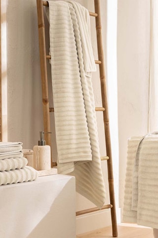 Serviette de toilette Maya - Ivoire - 50 x 90 cm