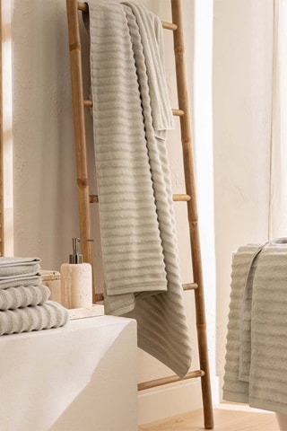 Drap de bain Maya - Taupe - 90 x 150 cm