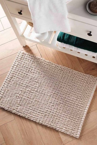 Tapis de bain Isalis Beige - 50 x 80 cm