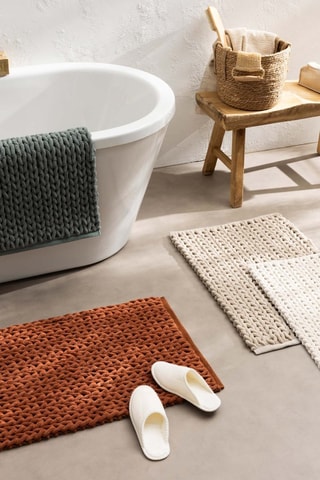 Tapis de bain - Orange - 50 x 80 cm
