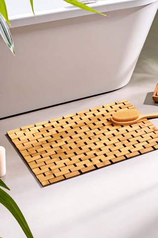 Tapis de bain en bambou Hanoi - Naturel - 38 x 60 cm