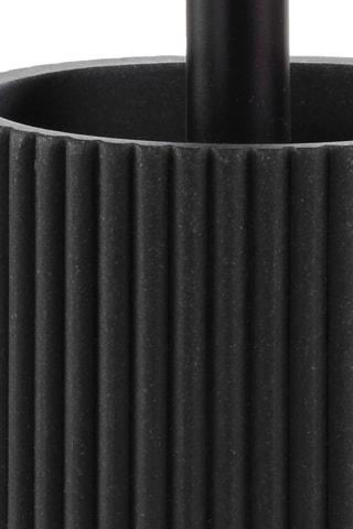 Brosse WC en acacia Niagara - Noir