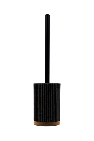 Brosse WC en acacia Niagara - Noir