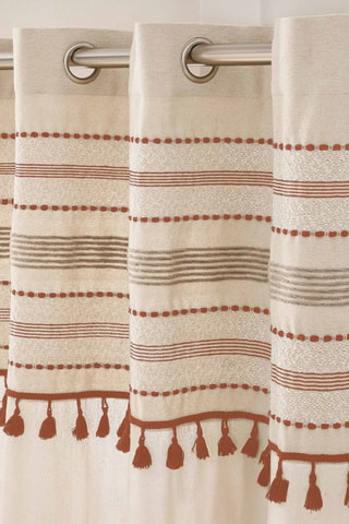 Rideau Stripe - Ecru - 140 x 240 cm