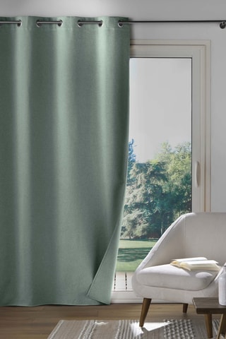 Rideau occultant Occultiss - Vert - 135 x 250 cm