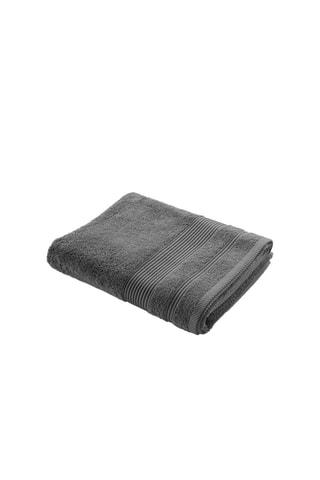 2 x Drap de bain Tendresse - Anthracite - 90 x 150 cm
