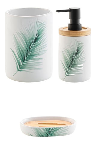 Verre, Distributeur de savon et Porte-Savon Havane - Blanc