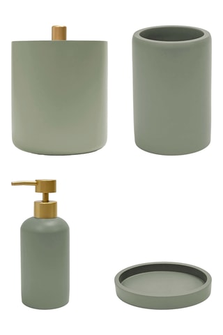 Distributeur de savon, Gobelet, Porte-savon et Pot à cotons Niagara - Vert