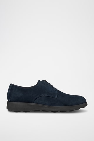 Derbys en cuir de veau nubuck Spherica - Bleu marine