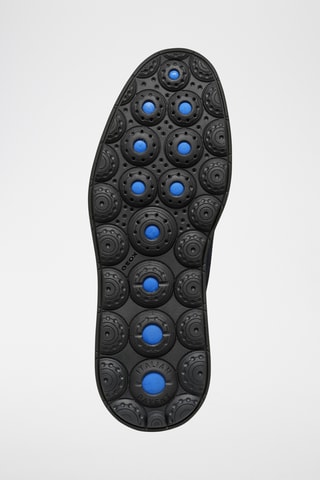 Derbys en cuir de veau nubuck Spherica - Bleu marine