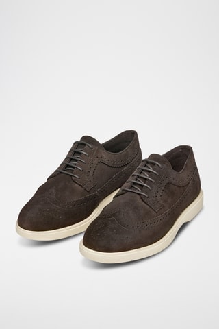 Derbys en cuir de veau Spherica - Marron