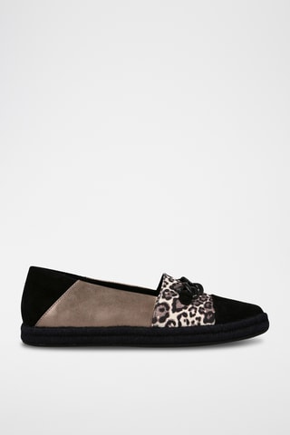 Espadrilles en nubuck Modesty - Taupe et noir