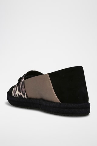 Espadrilles en nubuck Modesty - Taupe et noir