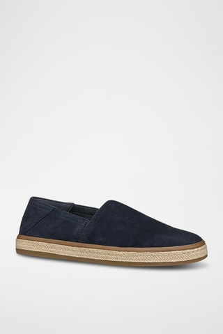 Alpargatas Pantelleria de piel bovina nobuk - Negro