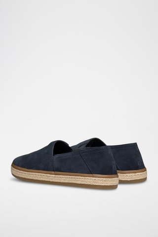 Alpargatas Pantelleria de piel bovina nobuk - Negro