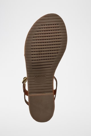 Sandales en cuir de chèvre Sozy - Orange et camel