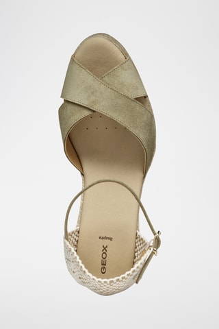 Sandales compensées en nubuck Gelsa - Beige