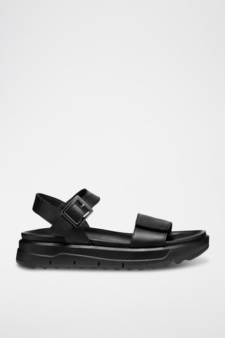 Sandales plateformes en cuir Xand - Noir
