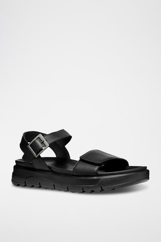 Sandales plateformes en cuir Xand - Noir