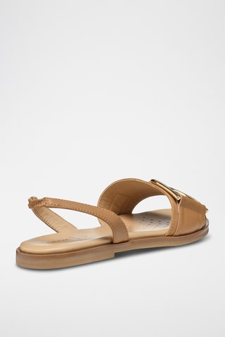 Sandales en cuir de mouton nappa Naileen - Beige